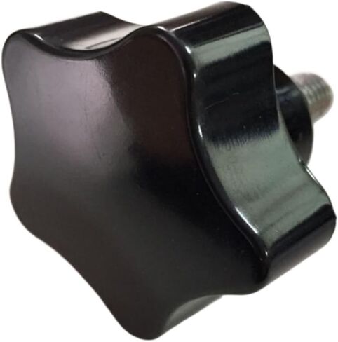 Black Plastic 50mm Head Diameter Star Clamping Knobs M10 x 20mm in Saudi Arabia