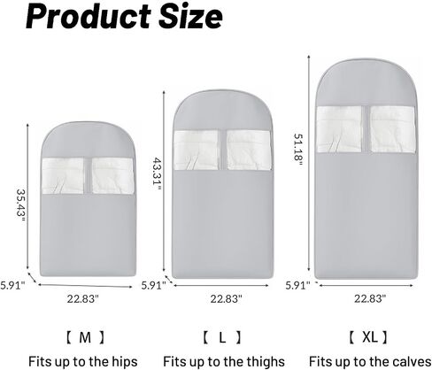 Space Saving Closet Organizer Hanging Garment Bag for Clothes Coats and Down Jackets with Self Compression Zipper, Beige, L in Saudi Arabia