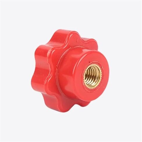 M4 M5 M6 M8 M10 M12 Red Plum اليد تشديد المكسرات 6 نجمة العمياء الثقب اللطيف مقبضات من الصواميل الإبهام البلاستيكية (M10 Head 40mm 2pcs) in Saudi Arabia