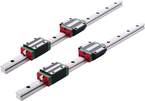 2pcs Linear Guide Rail HGR15-400mm + 4pcs HGH15CA Or + 4pcs HGW15CC Linear Blocks HGH15 HGW15(4pcs HGW15CC) in Saudi Arabia