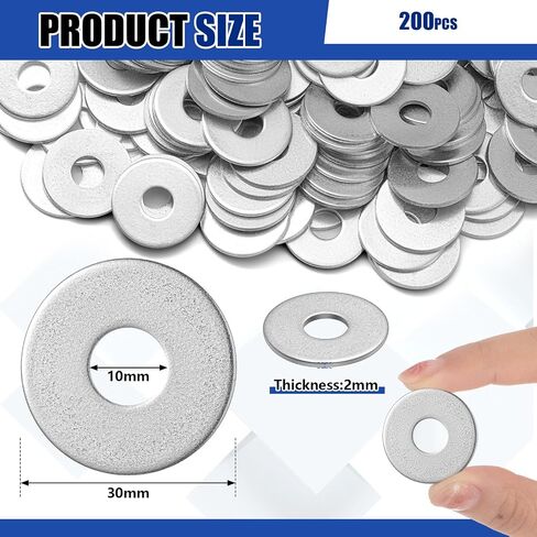 400 Pieces 1/4" x 1-1/4" Fender Washers Zinc Thickness 1 mm Fender Washers for Wood and Wet Environment in Saudi Arabia