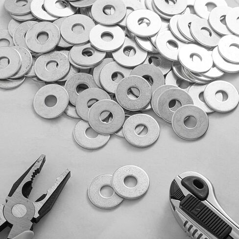 400 Pieces 1/4" x 1-1/4" Fender Washers Zinc Thickness 1 mm Fender Washers for Wood and Wet Environment in Saudi Arabia