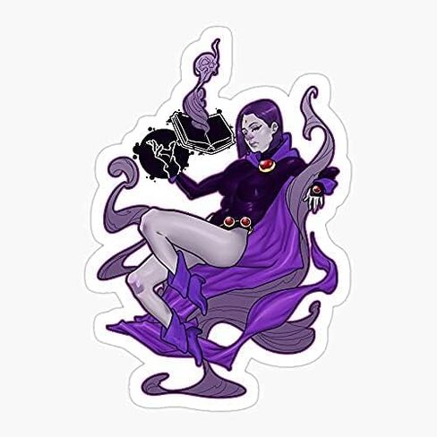 decal Pack of 2 3In Stickers - Raven Comics Titans Teen Pinup Dc Sticker Graphic Die Cut Sticker, High Resolution Top Grade Vinyl in Kuwait