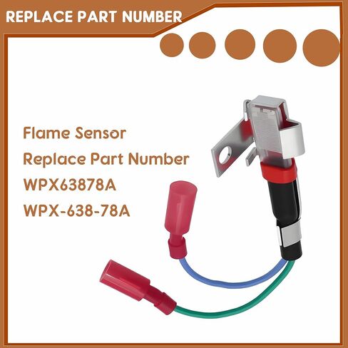 Replace WPX63878A WPX-638-78A Flame Sensor Fits for Aqua-HOT H-ydronic Webasto Burner Heads - 12V in Saudi Arabia