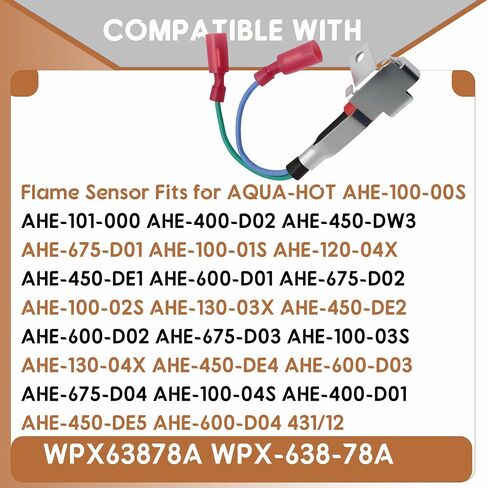 Replace WPX63878A WPX-638-78A Flame Sensor Fits for Aqua-HOT H-ydronic Webasto Burner Heads - 12V in Saudi Arabia