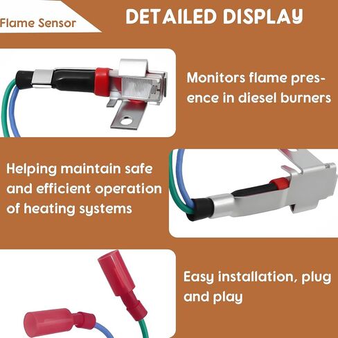 Replace WPX63878A WPX-638-78A Flame Sensor Fits for Aqua-HOT H-ydronic Webasto Burner Heads - 12V in Saudi Arabia