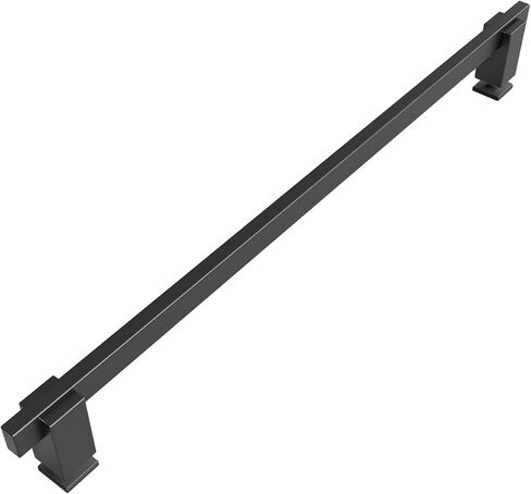 Adjustable Shower Door Handle for 3/8" Glass, 304 Stainless Steel Pull Bar, Fits Hole Diameter ≥8mm, Modern Towel Bar & Grab Rail for Bathroom - Bright Chrome (1 Handle Only) in Saudi Arabia