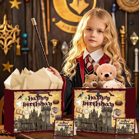 Luufilx Wizard عيد ميلاد حقيبة الهدايا معالج قبعة عيد ميلاد الحفل مع معالج البطاقة الورقية معالج هدايا in Saudi Arabia