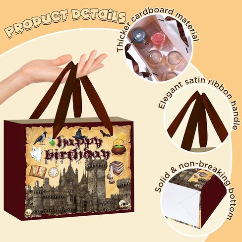 Luufilx Wizard عيد ميلاد حقيبة الهدايا معالج قبعة عيد ميلاد الحفل مع معالج البطاقة الورقية معالج هدايا in Saudi Arabia