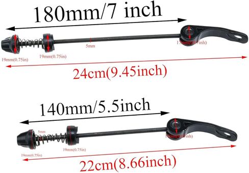 Bicycle Quick Release Skewer Bicycle Bearings Bike Hub Axle Bike Axle Bicycle Wheel Hub Axle Bike Parts for Road Bike Mountain Bike Mountain Bike BMX 1 Set in Saudi Arabia