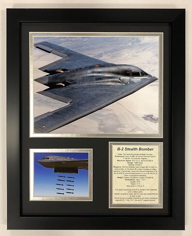 Legends Never Die B-2 Bomber Bomber Pressing Double Photes ، 12 "× 15" ، (14002U) in Saudi Arabia