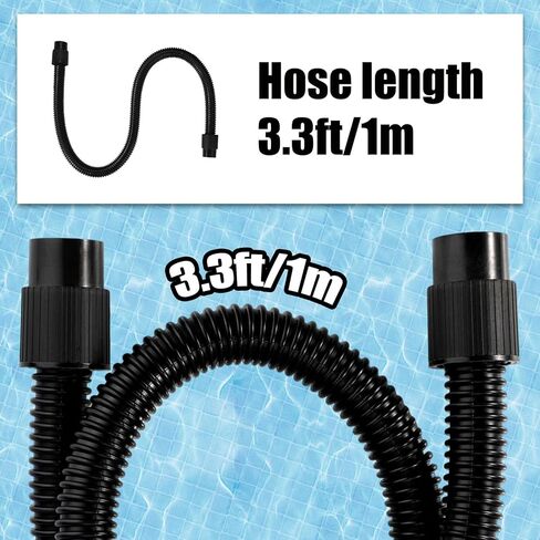 مجموعة خرطوم مضخة مضخة 8pcs ، 3.3 قدمًا ، خرطوم استبدال مضخة SUP مع 7 فوهات صمام هواء على نمط للوقوف القابل للنفخ ، قارب تجمع ، قارب ، قارب ، قارب ، in Kuwait