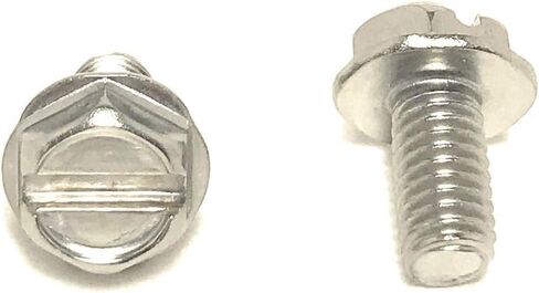 10-32 × 3/8 مسامير آلة رأس غسالة سداسي سداسي 18-8 الفولاذ المقاوم للصدأ (50 pcs) in Saudi Arabia