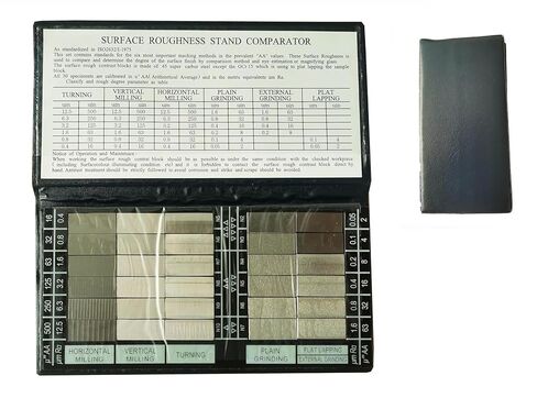 Surface Roughness Standards 30Pcs Surface Roughness Comparators with Ra0.05-12.5um for Surface Roughness Tester Gauge in Saudi Arabia