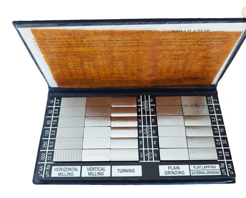 Surface Roughness Standards 30Pcs Surface Roughness Comparators with Ra0.05-12.5um for Surface Roughness Tester Gauge in Saudi Arabia