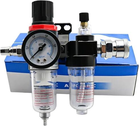 AFC2000 AFR2000 + AL2000 G1/4 air Compressor Oil and Water Separator air Filter is Used to Reduce The Pressure Valve Regulator(PC 4mm Fitting) in Saudi Arabia