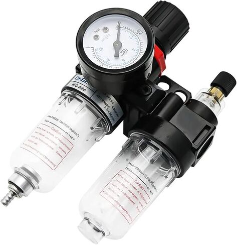 AFC2000 AFR2000 + AL2000 G1/4 air Compressor Oil and Water Separator air Filter is Used to Reduce The Pressure Valve Regulator(PC 4mm Fitting) in Saudi Arabia