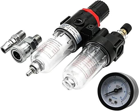 AFC2000 AFR2000 + AL2000 G1/4 air Compressor Oil and Water Separator air Filter is Used to Reduce The Pressure Valve Regulator(PC 4mm Fitting) in Saudi Arabia