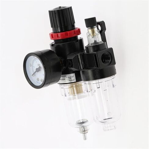 AFC2000 G1/4 AFR2000 + AL2000 Oil Water Separator Regulator Trap Filter Airbrush Air Compressor Pressure Reducing Slide Valve(AFC2000 Plastic) in Saudi Arabia