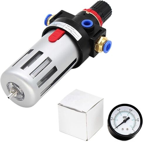 Metal Cover BFR2000 3000 4000 1/4 3/8 1/2 Air Compressor Oil Water Separator Filter Regulator Preparation(BFR2000,8mm Fittings) in Saudi Arabia