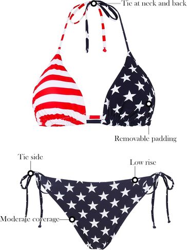 Relleciga Women's Triangle Bikini Set Sexy Halter Suites Suits Builing Suits in Saudi Arabia