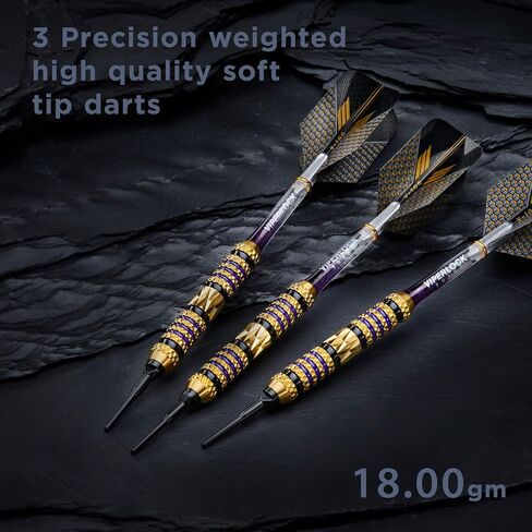 Viper Wizard Soft Tip Darts, Brass Alloy Barrels with Diamond-Cut Etchings and Knurled Rings in Saudi Arabia