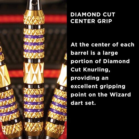 Viper Wizard Soft Tip Darts, Brass Alloy Barrels with Diamond-Cut Etchings and Knurled Rings in Saudi Arabia