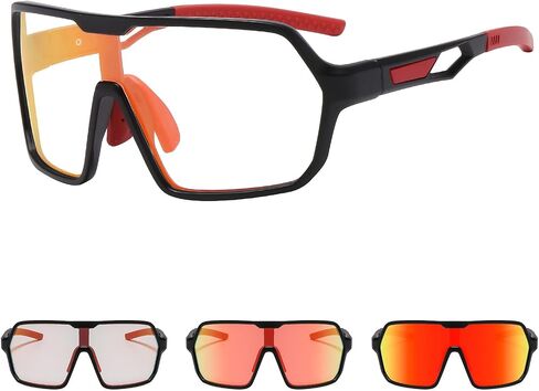 Suertree Photochromic Cycling Glasses Men Women Sports Clear Sunglasses Mountain Bike Riding MTB Bicycle Running Golf in Kuwait