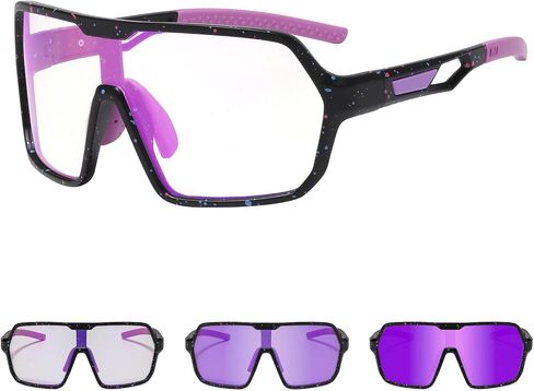 Suertree Photochromic Cycling Glasses Men Women Sports Clear Sunglasses Mountain Bike Riding MTB Bicycle Running Golf in Kuwait