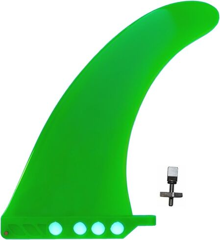 9" US box center fin Safety Flex Soft replacement for longboard SUP Stand up Paddleboard River Surf Whitewater airSUP AIR7 Skeg with 'No-Tool' Fin Screw in Saudi Arabia
