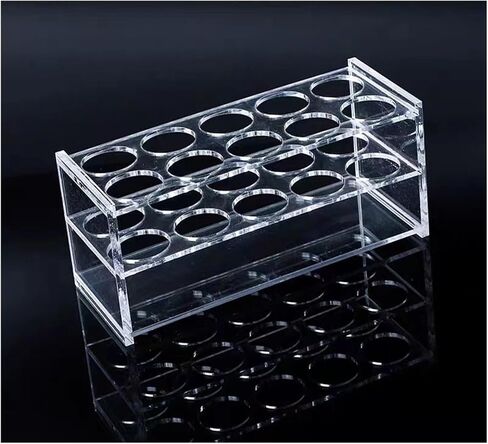 1pcs Clear Organic Glass Centrifuge Tube Rack PMMA Tube Holder for School Laboratory (100ml 8holes) in Saudi Arabia