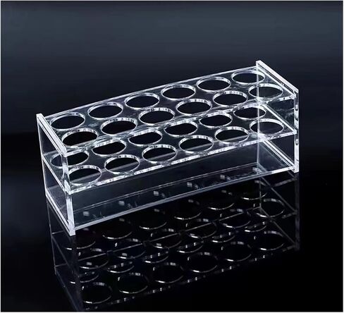 1pcs Clear Organic Glass Centrifuge Tube Rack PMMA Tube Holder for School Laboratory (100ml 8holes) in Saudi Arabia