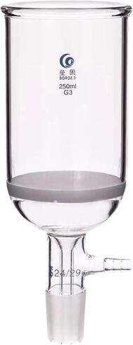 1 piece filter funnel 35ml to 1000ml sand core filter funnel with 24# standard joint laboratory filter unit G1-G6 available(500ml (default G3)) in Saudi Arabia