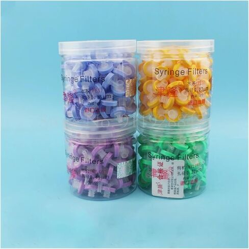 100pcs/box Disposable 13mm/25mm MCE/Nylon/PTFE Needle Filter, 0.22/0.45um Millipore Membrane Syringe Filter Laboratory Equipment(13mm 0.22um PES) in Saudi Arabia