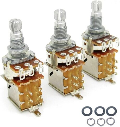 alnicov b500k push potentionmeter ، أواني وحدة التحكم في الجيتار لنغمة حجم الغيتار باس إكسسوارات حزمة 3 in Saudi Arabia