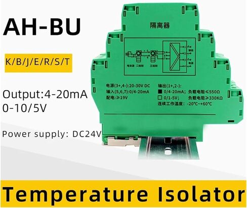 Pt1000 Thermocouple Transmitter Isolator K-Type Thermal Resistance Temperature Signal Converter 4-20ma Rtd Signal Isolator 0-5V(CU50 0-100C Input_Output 0-20MA) in Saudi Arabia