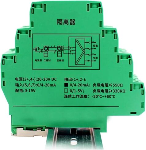 Pt1000 Thermocouple Transmitter Isolator K-Type Thermal Resistance Temperature Signal Converter 4-20ma Rtd Signal Isolator 0-5V(CU50 0-100C Input_Output 0-20MA) in Saudi Arabia