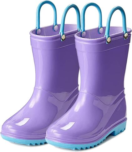Puddle Play PVC مقاومة للماء - برتقالي وزرق فاتح - سهلة الحجم 4 طفل صغير in Kuwait