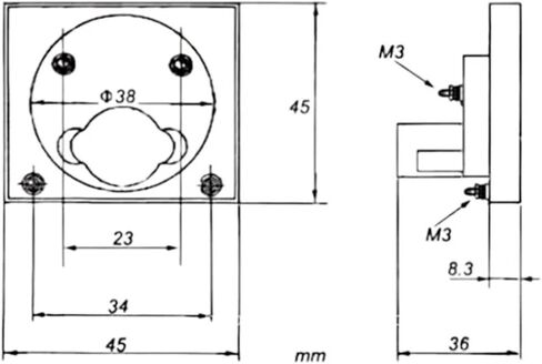 91C4 DC Amperemeter mA 45 * 45mm(20mA) in Saudi Arabia