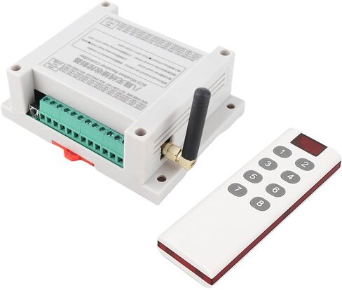 8 Channel Relay 8CH 10A DC 12V-36V Lamp Control Radio Switch Relay Module with Remote Control, RF, Easy Installation, Stable Performance in Saudi Arabia