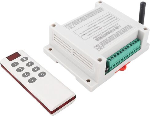 8 Channel Relay 8CH 10A DC 12V-36V Lamp Control Radio Switch Relay Module with Remote Control, RF, Easy Installation, Stable Performance in Saudi Arabia
