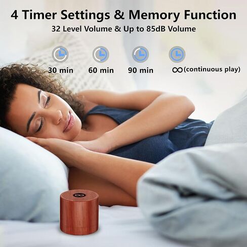【3 in 1】 Sound Machine Alarm Clock Night Light White Noise Machine with Double Alarms Backup Battery 30 Sleeping Sounds for Baby Kids Adults 32 Level Volume 5 Timers Memory Function 15 Wake Up Sounds in Kuwait