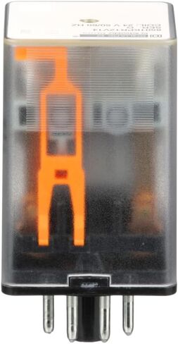 Schneider Electric Square D Pluge In Relay ، Type KP ، Tubular ، 1 HP عند 277 VAC ، 10A مقاومة عند 120 VAC ، 8 دبوس ، DPDT ، 2 NO ، 2 NC ، 24 VAC لفائف in Saudi Arabia