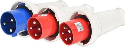 1pcs Waterproof Industrial Plug3/4/5 Pin dustproof Socket IP67 Male and Female 125A Mounted Industrial Socket 380V 415V(Color:4P125A Coupler) in Saudi Arabia