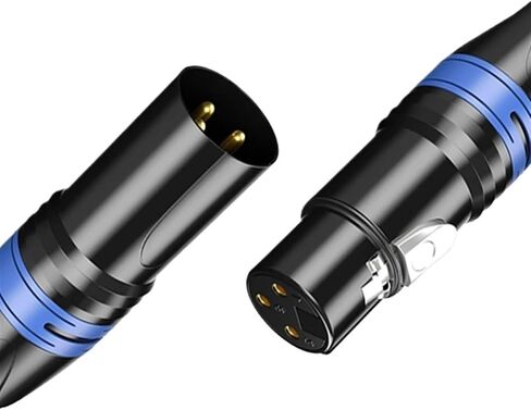 3 دبوس XLR الذكور/الإناث جاك كابل الميكروفون الزاوية اليمنى 90 درجة الموصل السلك الصوتي لمحطة راديو أنظمة السماعات (اللون: Red-S XLR 3Pin) ، مجموعة واحدة (أنثى) in Saudi Arabia