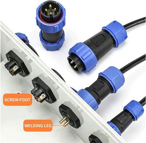 SP/13/16/17/20/21 SD13 Docking Aviation Plug and Socket Connector 2/3/4/5/6/7/9/12 PIN Male Female Waterproof, Dustproof IP68(Color:Sp13,Size:5 Sets(Male Female)_2P) in Saudi Arabia