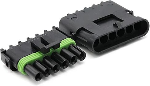 2.5 Series 1/2/3/4/6 PIN Automotive Waterproof Connector Male Female Plug Socket Terminal Sheath(Color:3P Male) in Saudi Arabia