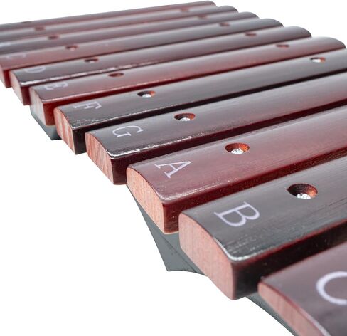 Xylophone Instrument 15-note Red Xylophone Teaching Percussion Instrument 15-note Piano With Carrying Bag and Two Safe Mallets for Beginners, Wooden Base Musical Instrument Gift in Saudi Arabia