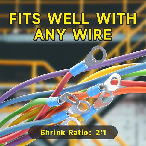 402 قطعة 2: 1 مجموعة أنابيب تقلص الحرارة 6 ألوان 18 أحجام أكمام كابل متنوعة للإصلاحات اليومية DIY التي تشحن cablenprotection مقاومة للحرارة مقاومة للماء ومعزولة. boxcl in Kuwait