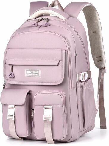 حقيبة ظهر Basicpower School for Girls: Preppy Bookbag Fit 15.6 بوصة كمبيوتر محمول- حزمة نهارية مقاومة للماء للسفر والحرم الجامعي- العودة إلى هدايا المدارس لمدة 7-16 مراهقين وأطفال in Kuwait